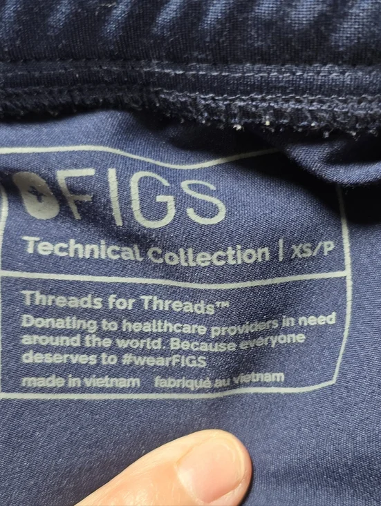 FIGS Women's Navy Scrub Jogger Pants with Drawstring Size XS - Picture 9 of 9